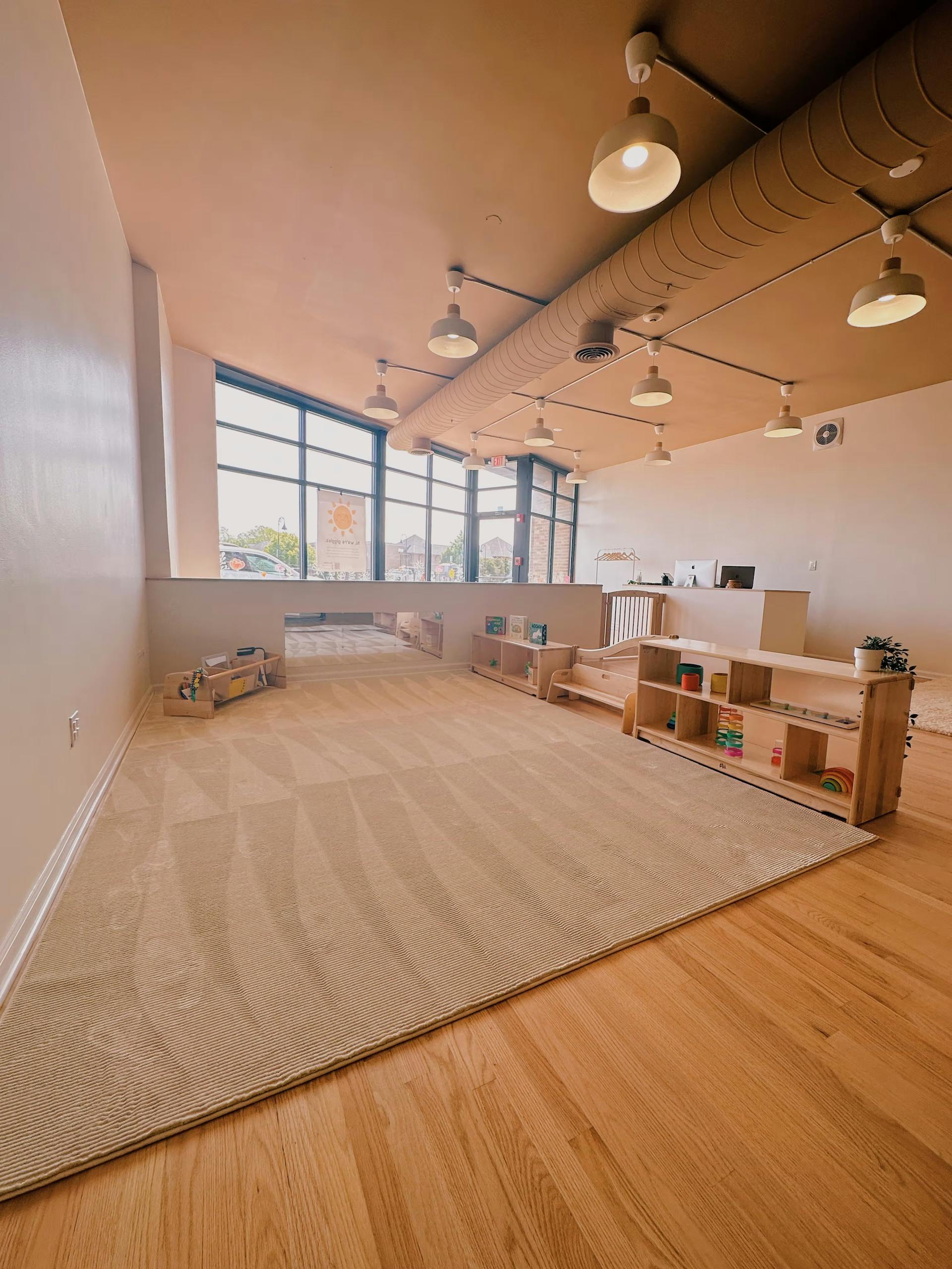 Indoor play area for toddlers